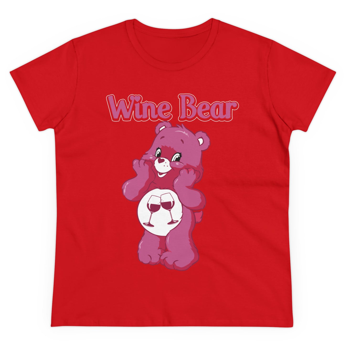 Wine Bear - Women's Midweight Cotton Tee