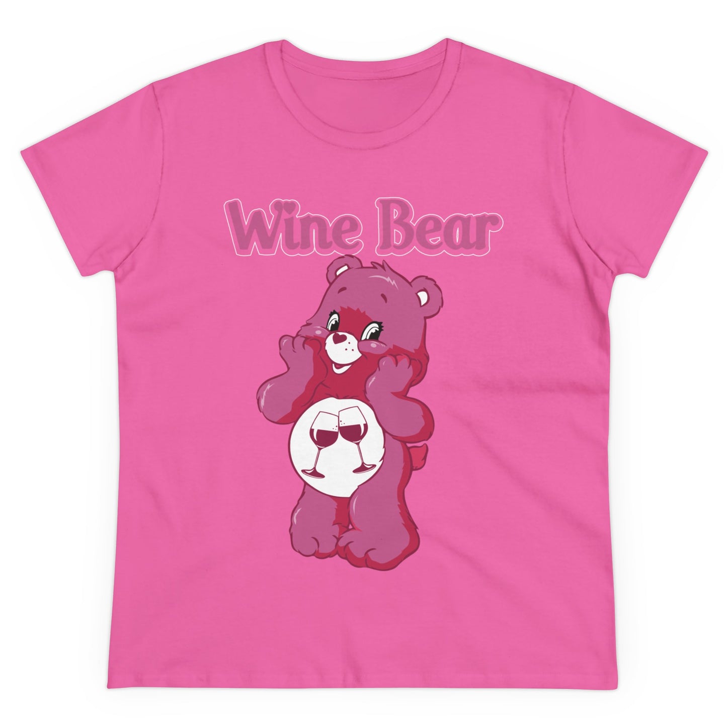 Wine Bear - Women's Midweight Cotton Tee