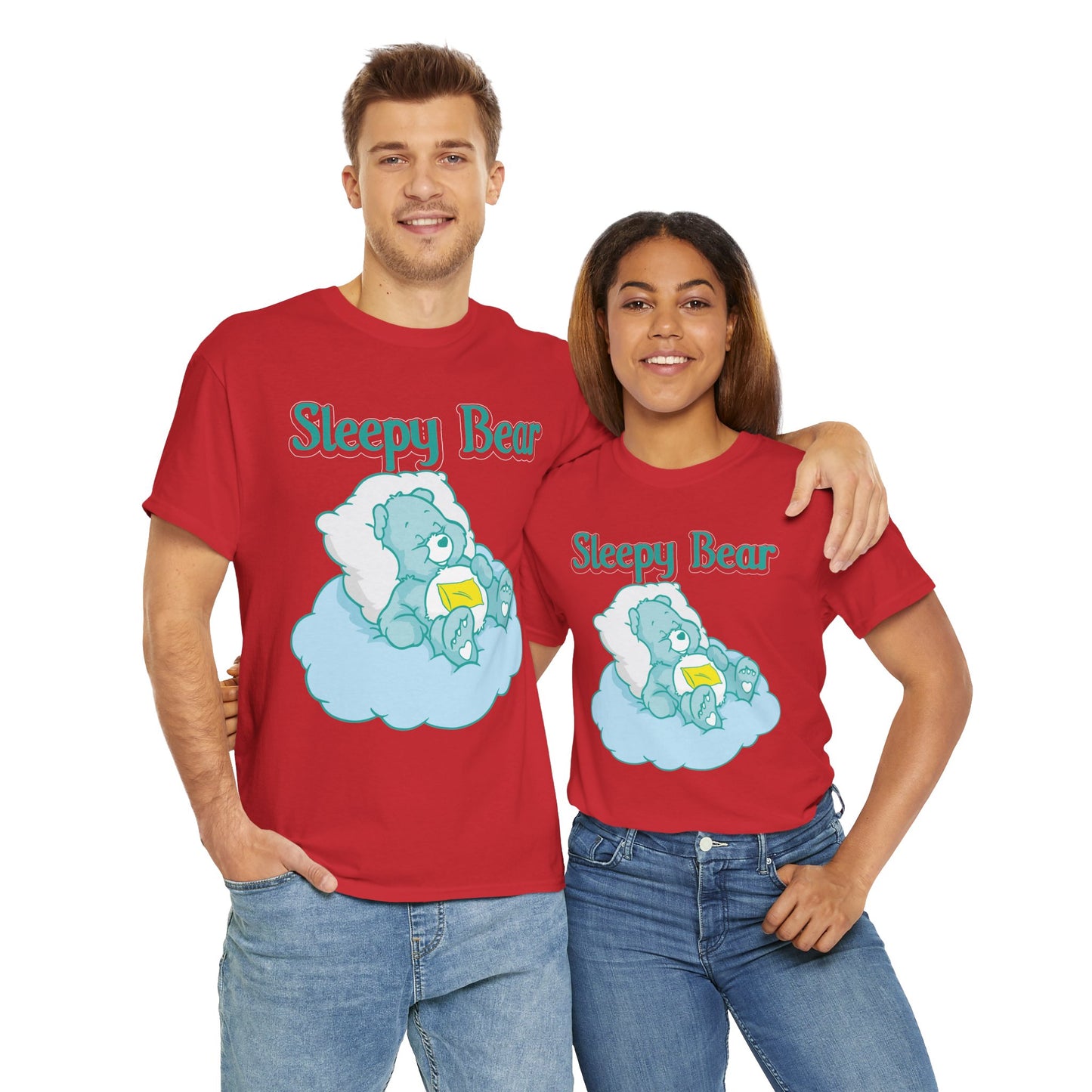 Sleepy Bear - Unisex Heavy Cotton Tee