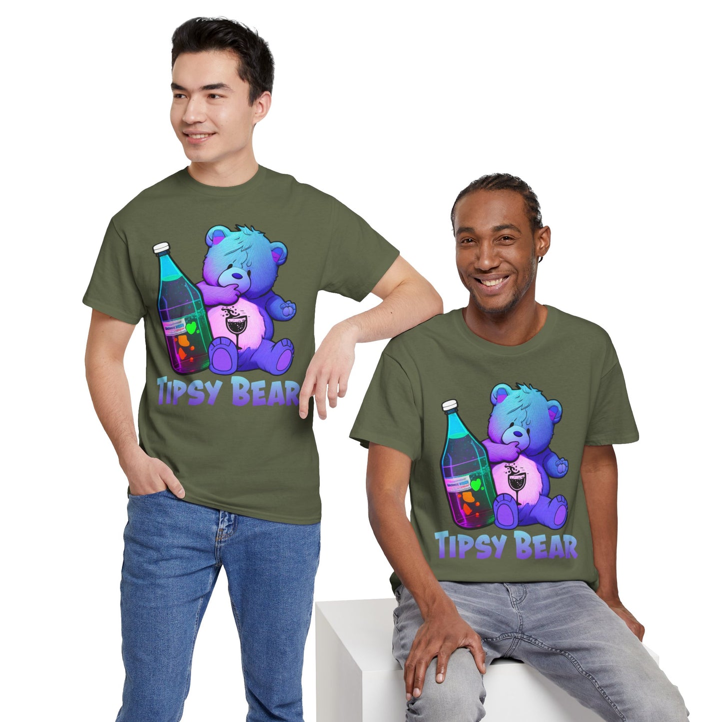 Tipsy Bear - Unisex Heavy Cotton Tee