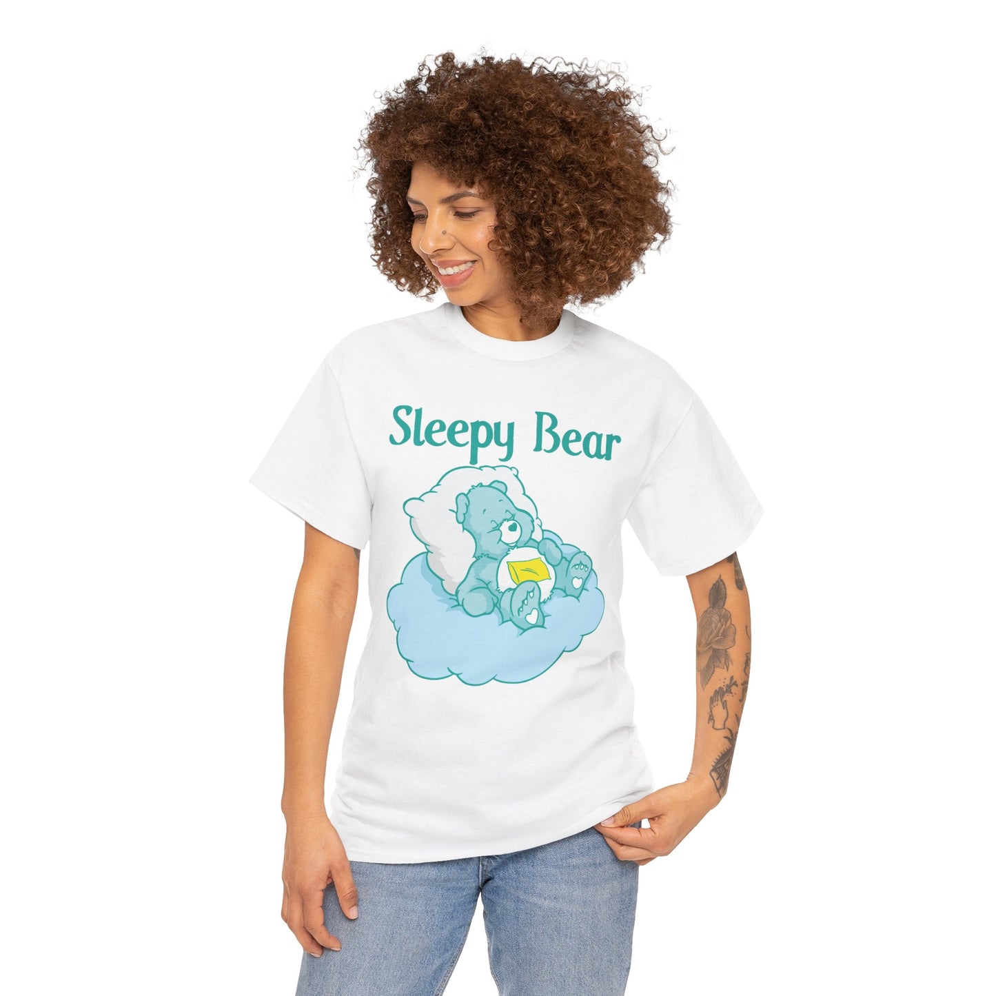 Sleepy Bear - Unisex Heavy Cotton Tee