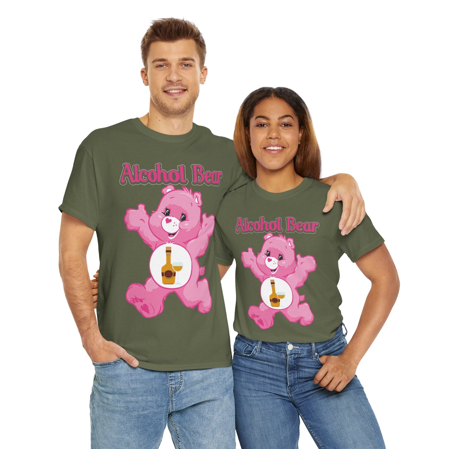 Alcohol Bear - Unisex Heavy Cotton Tee