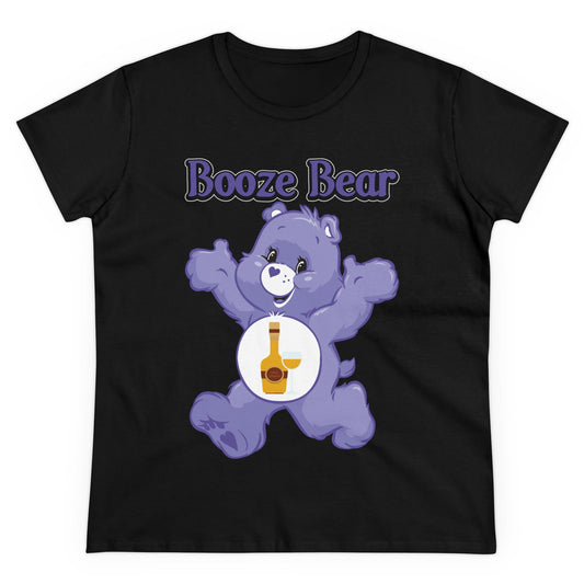 Booze Bear - Women's Midweight Cotton Tee