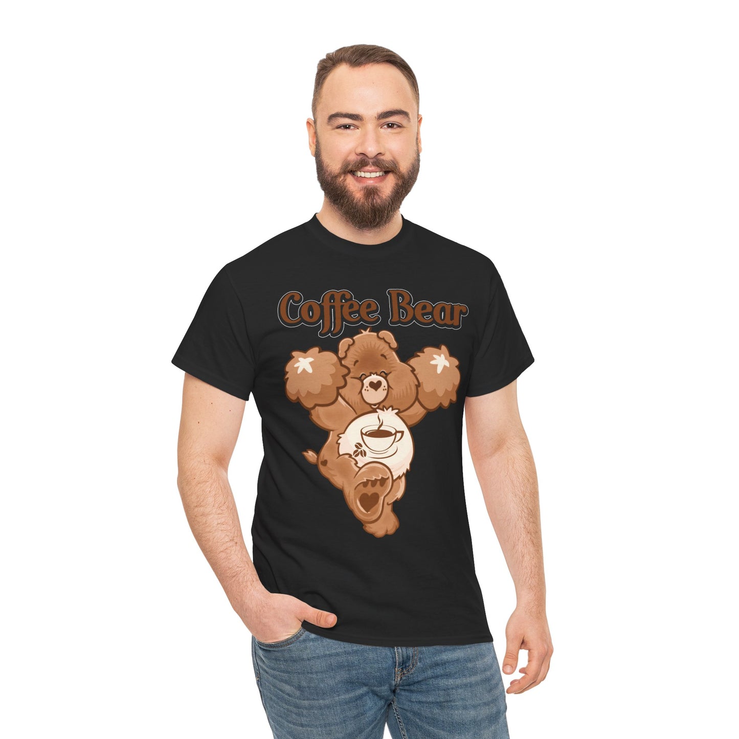 Coffee Bear - Unisex Heavy Cotton Tee