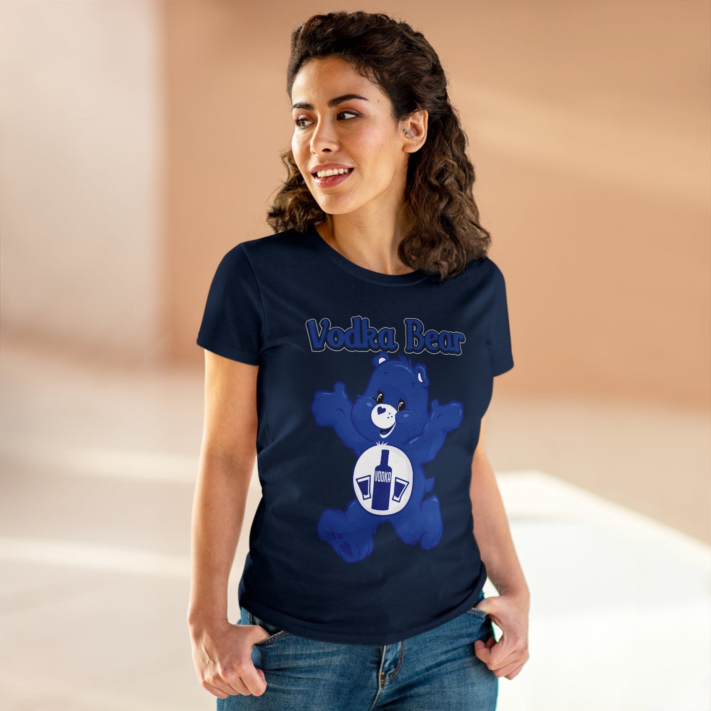 Vodka Bear - Women's Midweight Cotton Tee