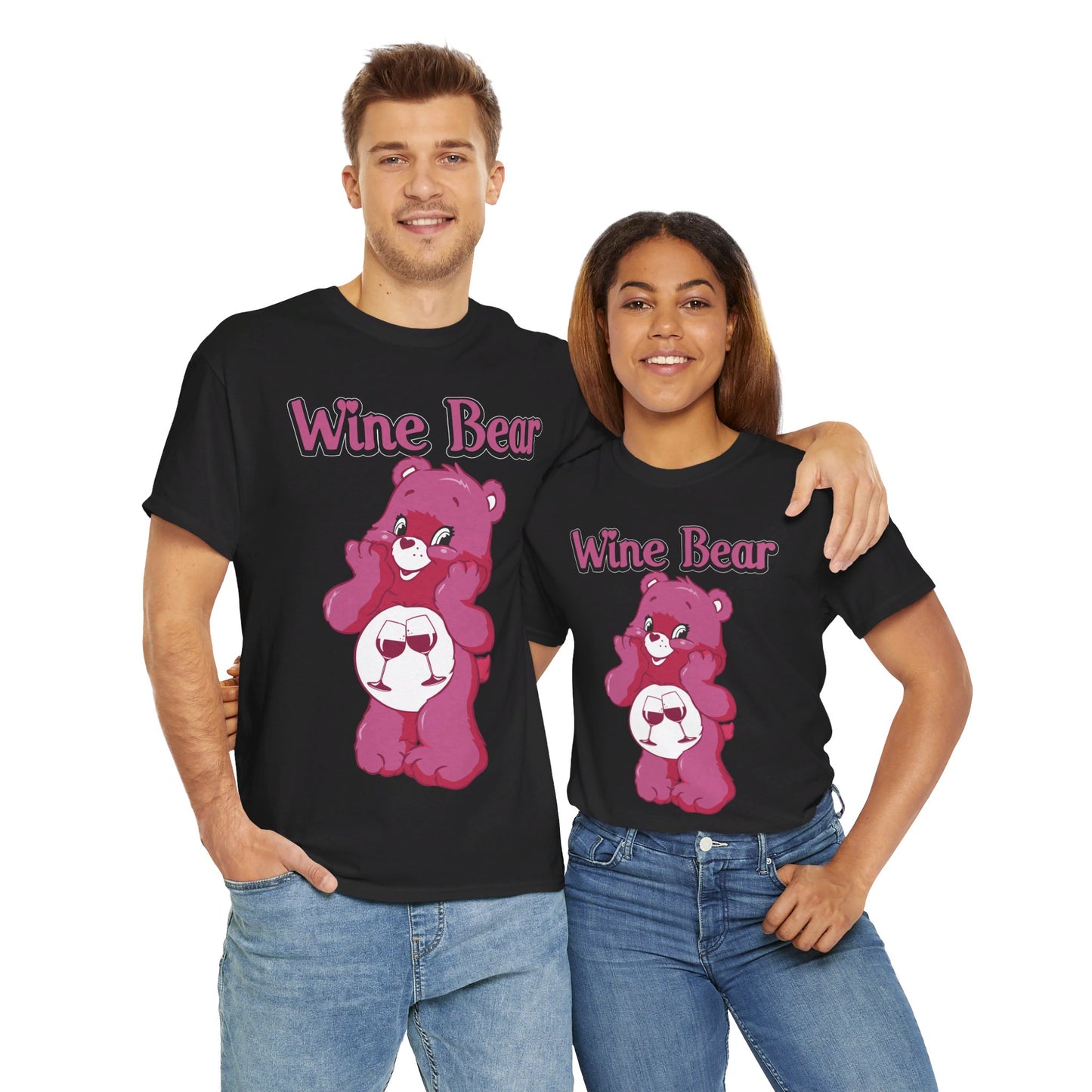 Wine Bear - Unisex Heavy Cotton Tee