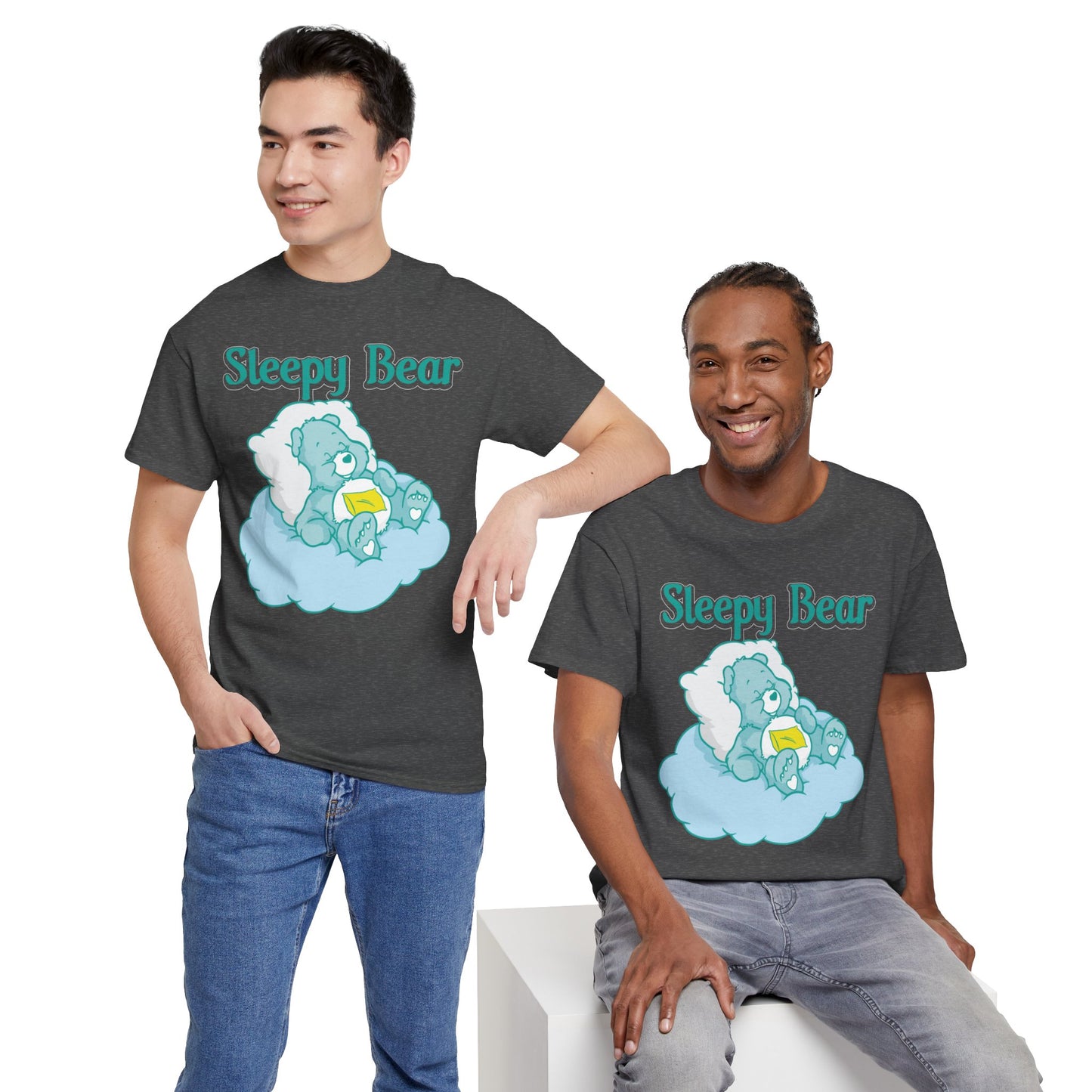 Sleepy Bear - Unisex Heavy Cotton Tee