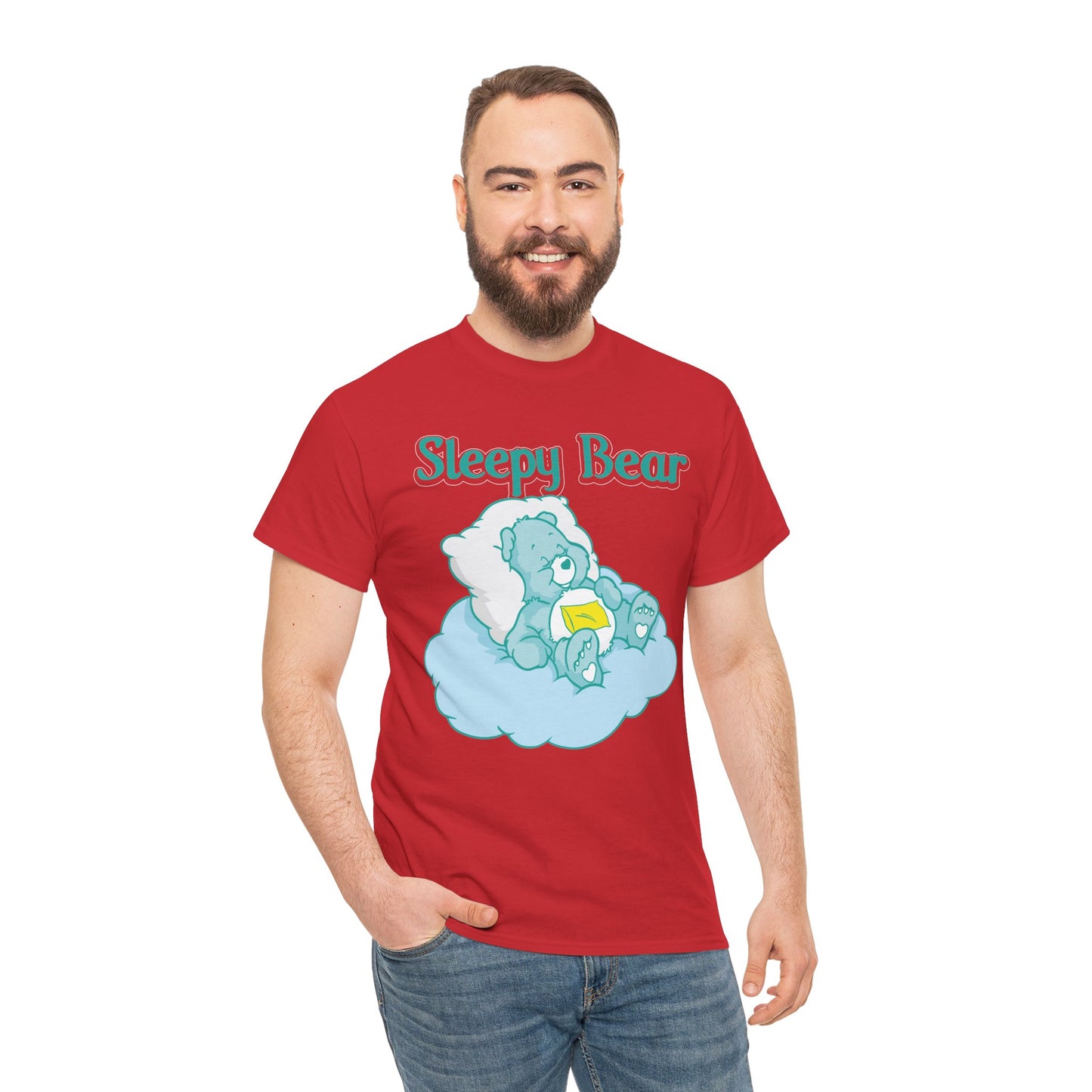 Sleepy Bear - Unisex Heavy Cotton Tee