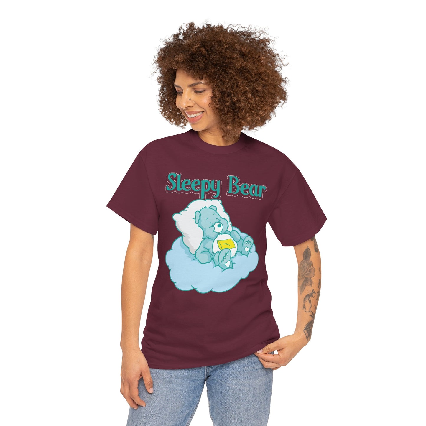 Sleepy Bear - Unisex Heavy Cotton Tee