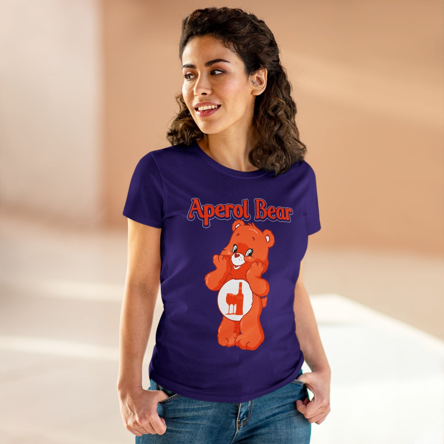 Aperol Bear - Women's Midweight Cotton Tee