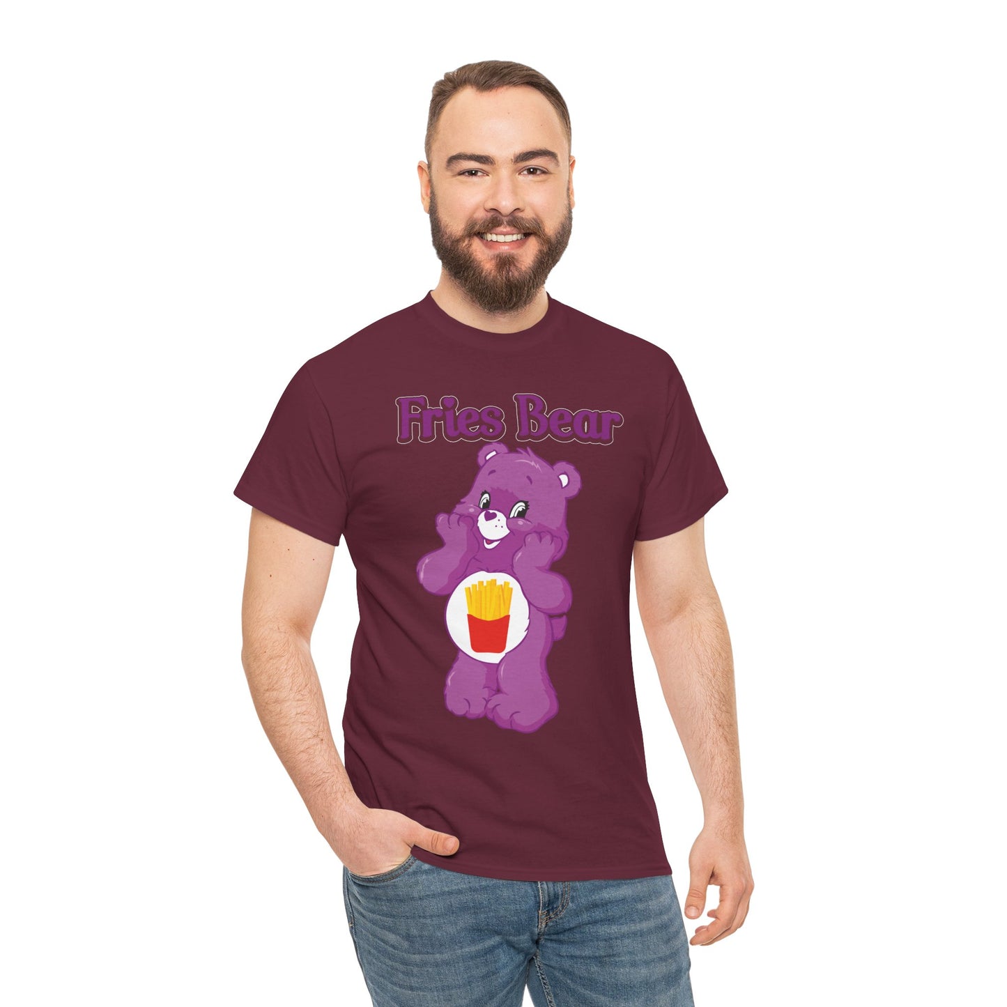 Fries Bear - Unisex Heavy Cotton Tee