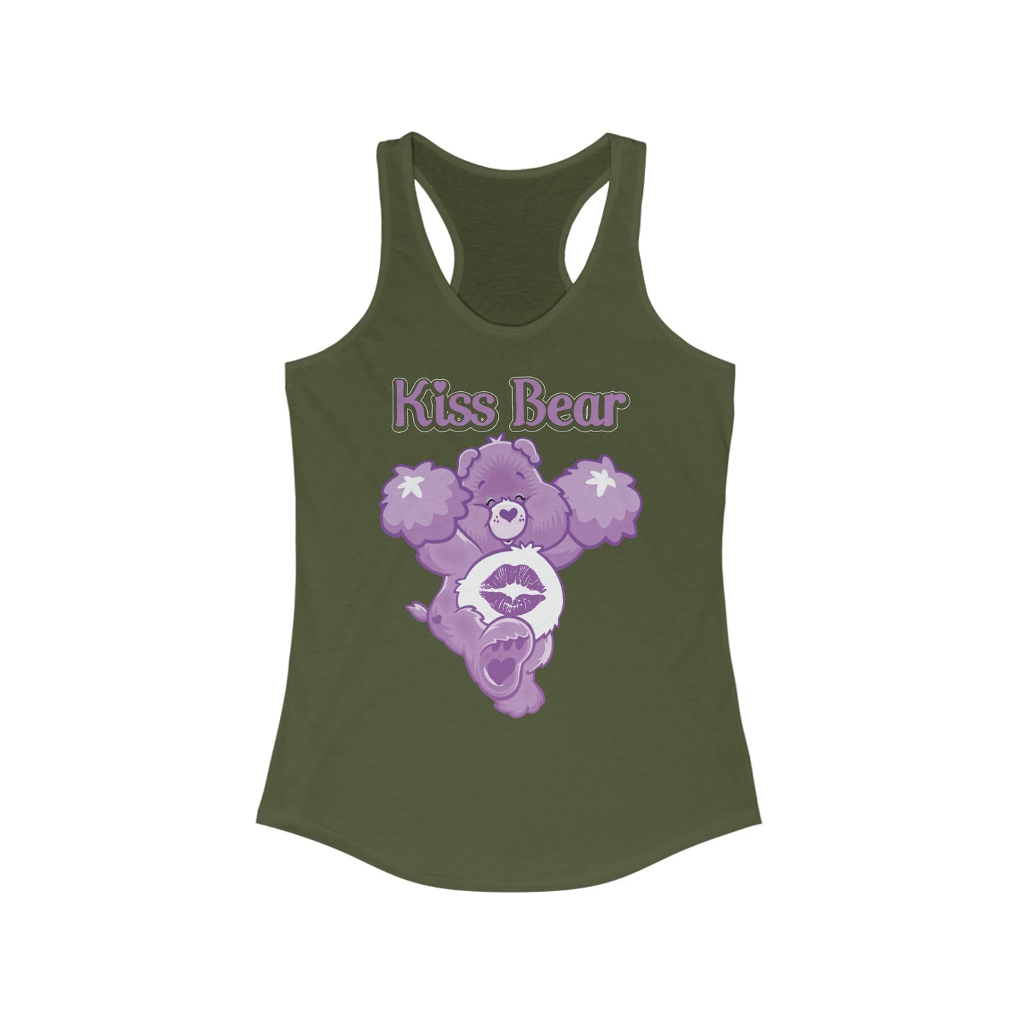 Kiss Bear - Women's Ideal Racerback Tank