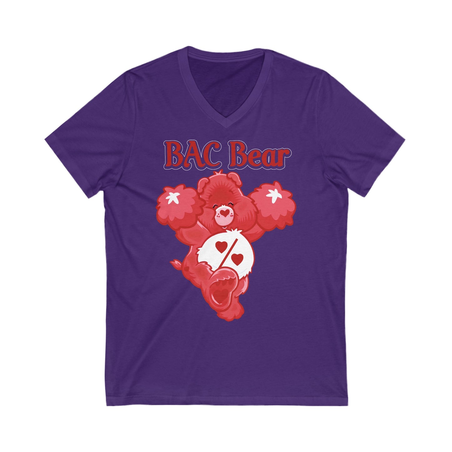 BAC Bear - Unisex Jersey Short Sleeve V-Neck Tee