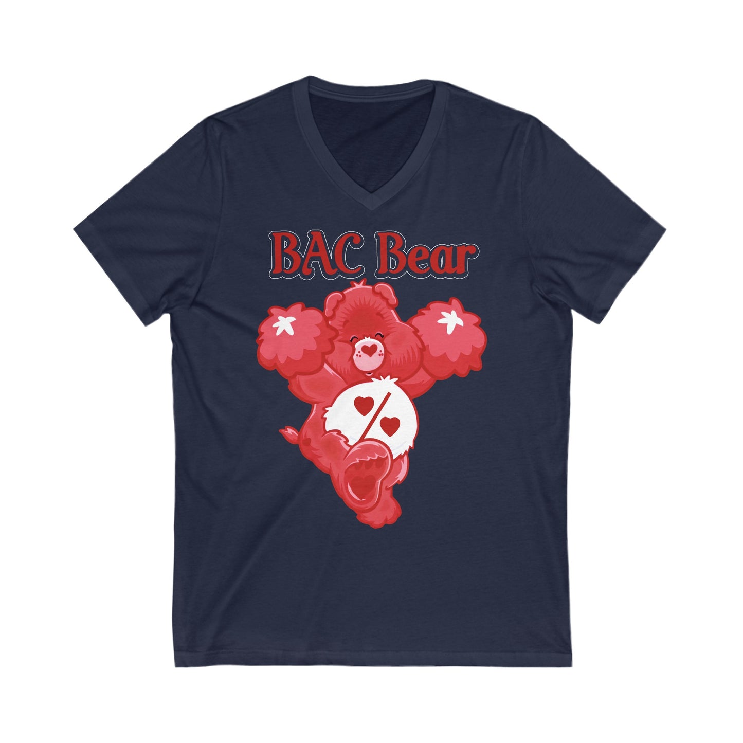 BAC Bear - Unisex Jersey Short Sleeve V-Neck Tee