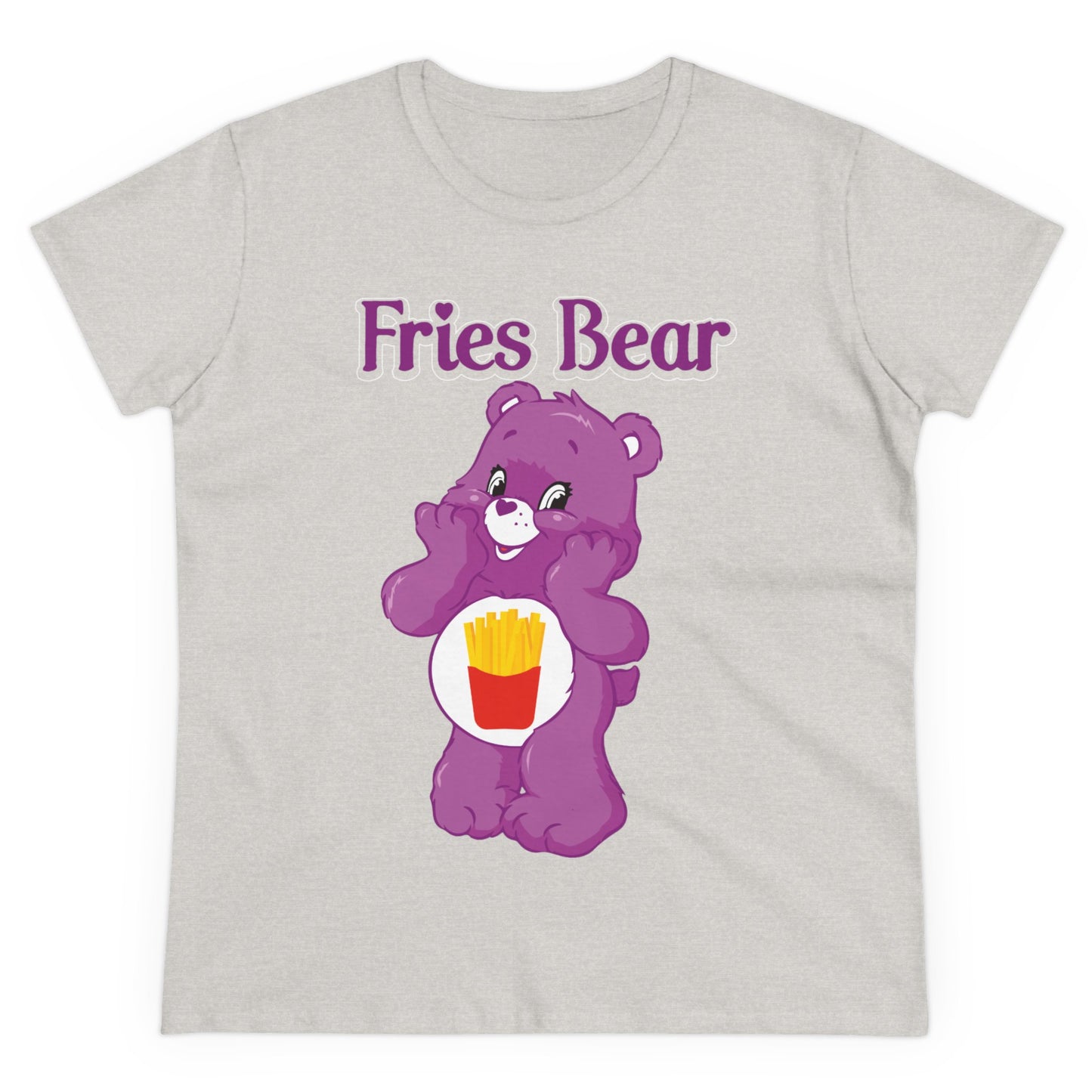 Fries Bear - Women's Midweight Cotton Tee