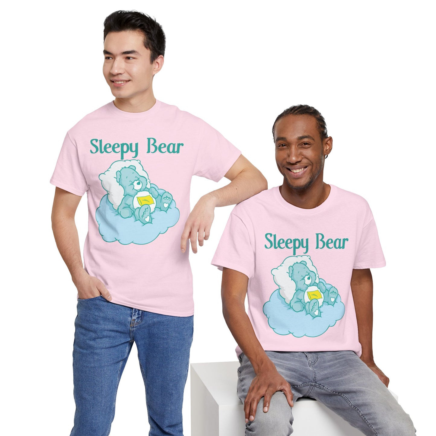 Sleepy Bear - Unisex Heavy Cotton Tee