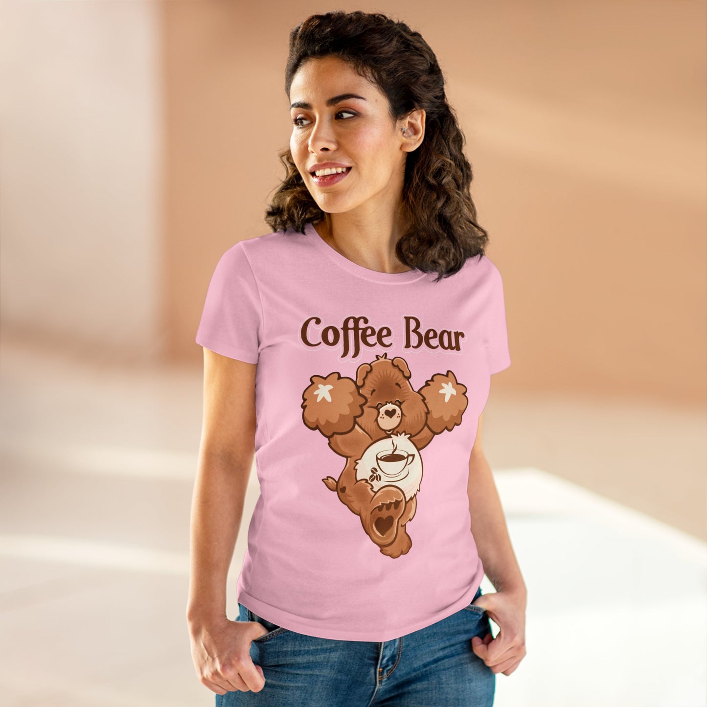 Coffee Bear - Women's Midweight Cotton Tee