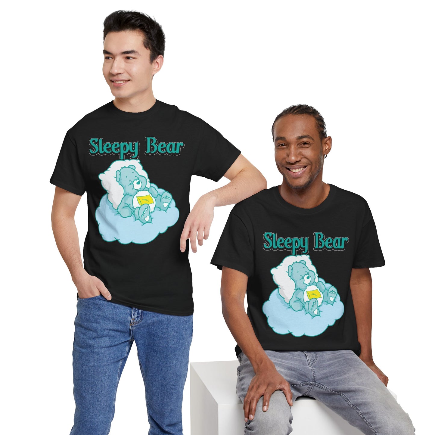 Sleepy Bear - Unisex Heavy Cotton Tee