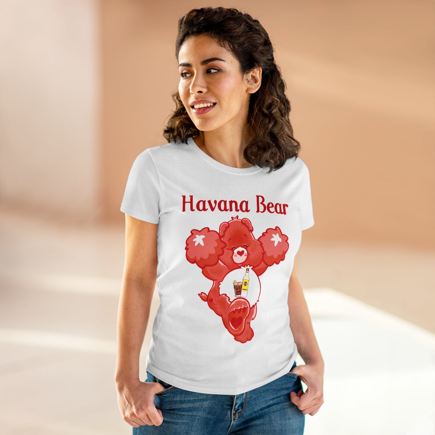 Havana Bear - Women's Midweight Cotton Tee