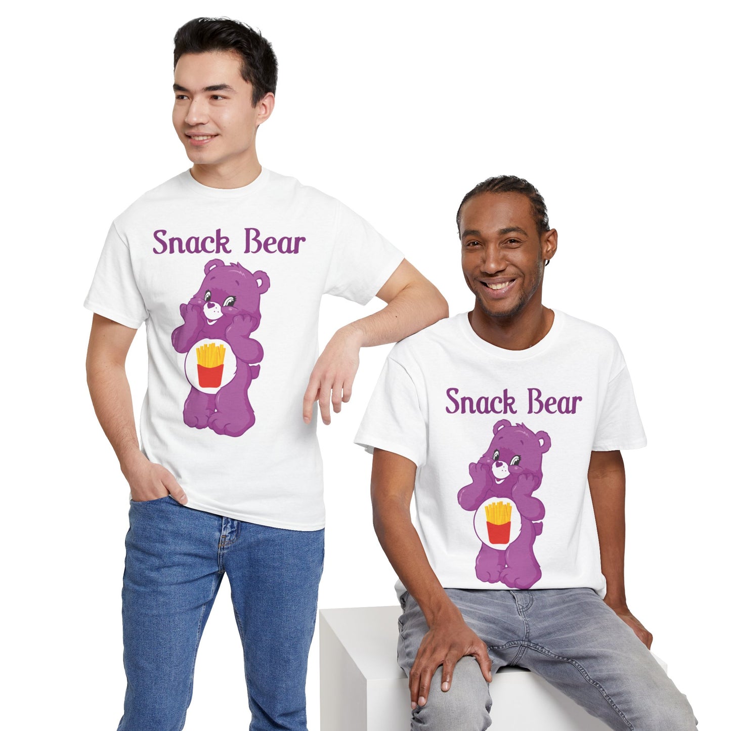 Snack Bear - Unisex Heavy Cotton Tee