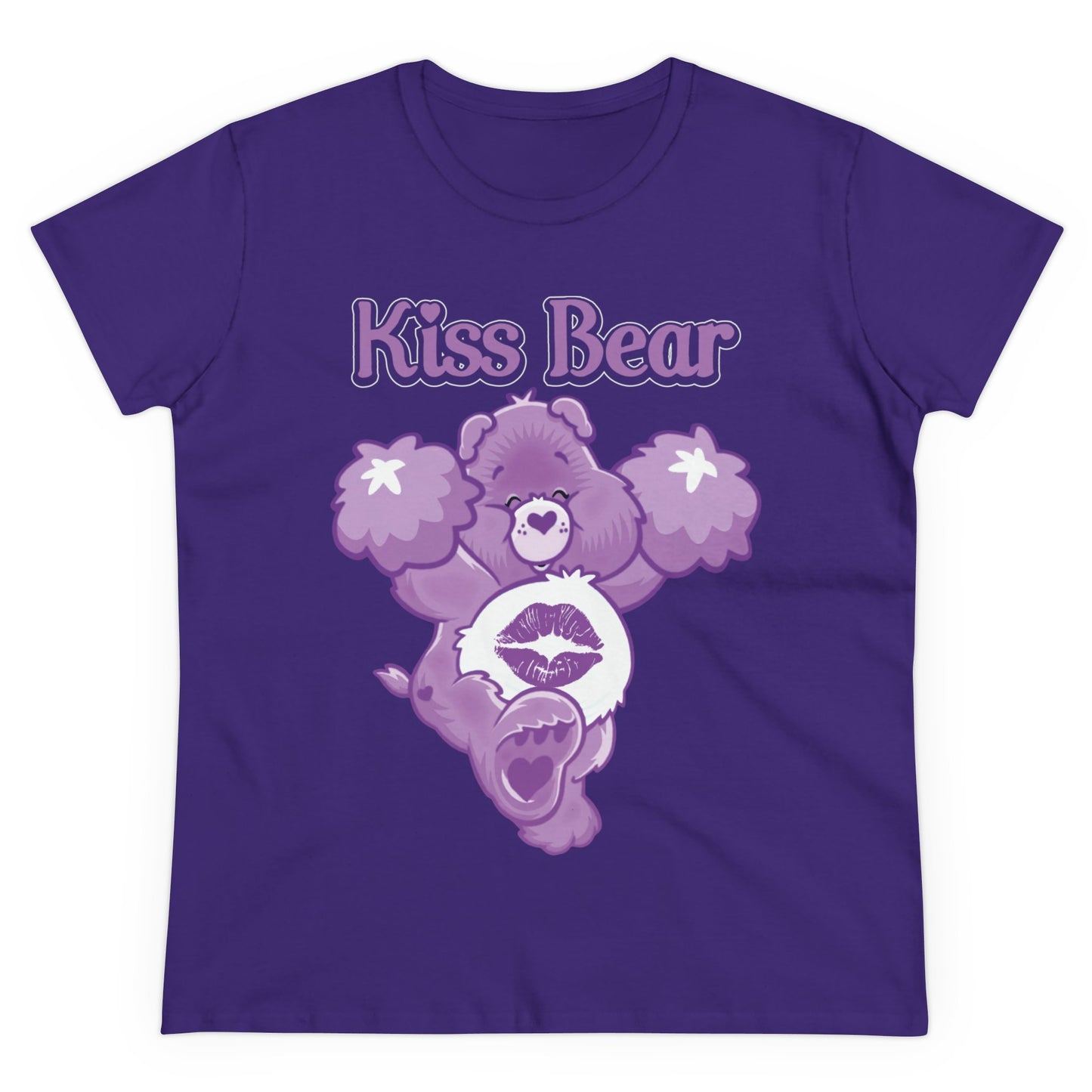 Kiss Bear - Women's Midweight Cotton Tee