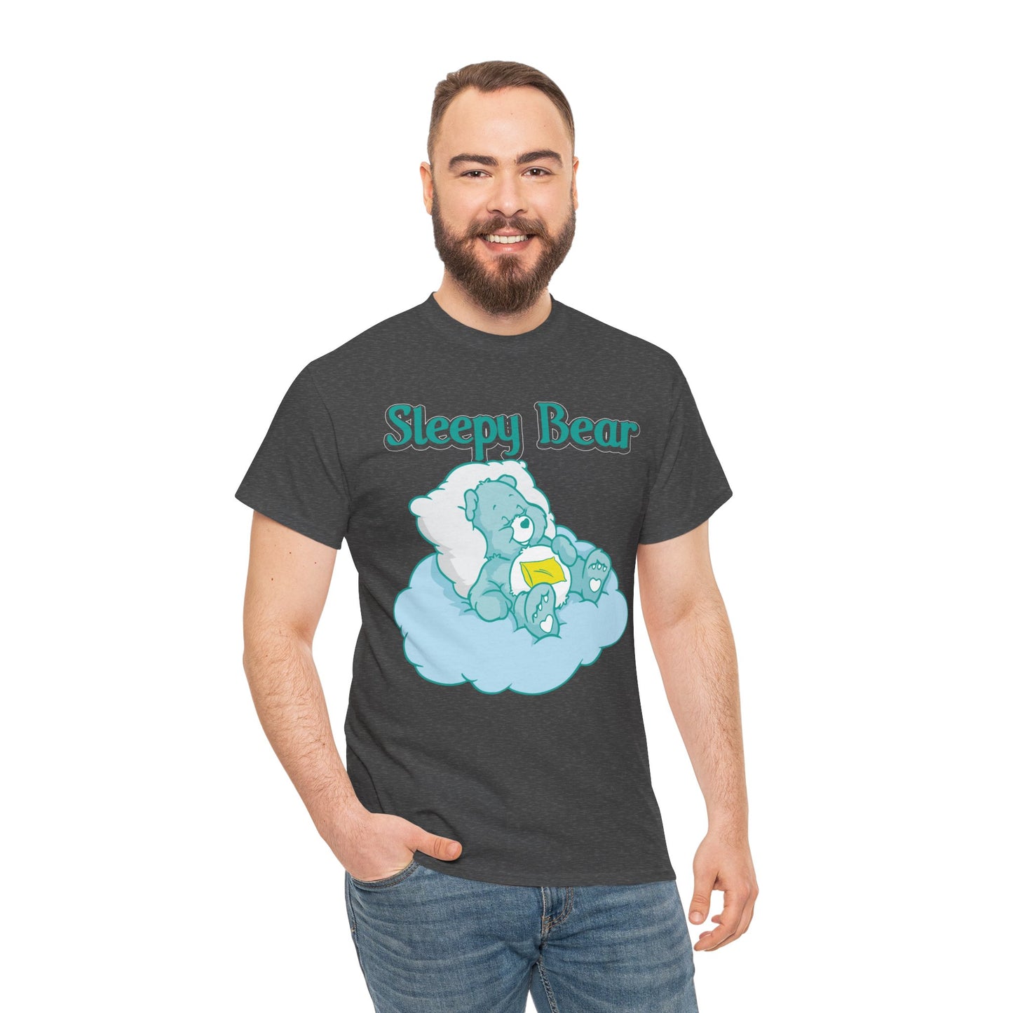 Sleepy Bear - Unisex Heavy Cotton Tee