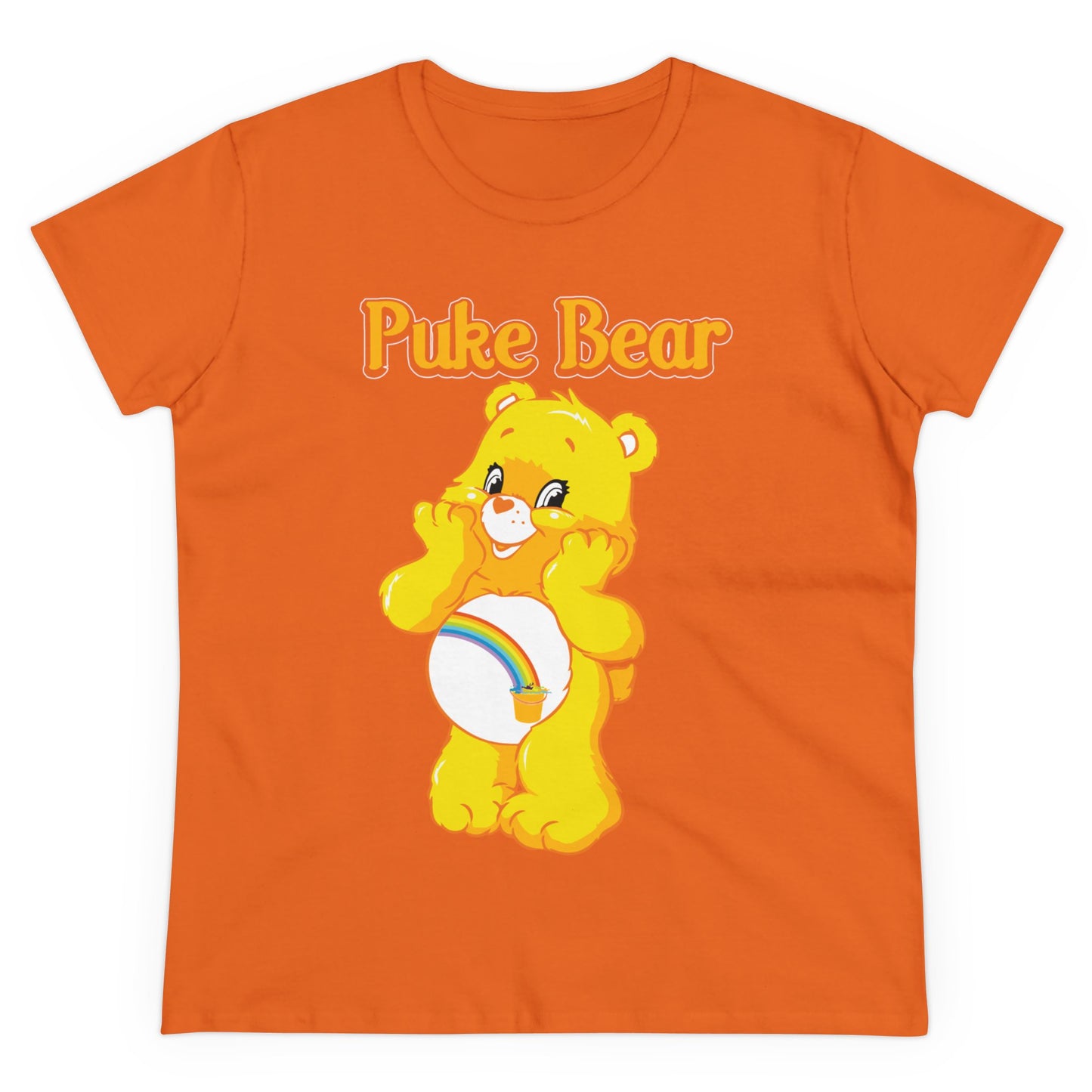 Puke Bear - Women's Midweight Cotton Tee