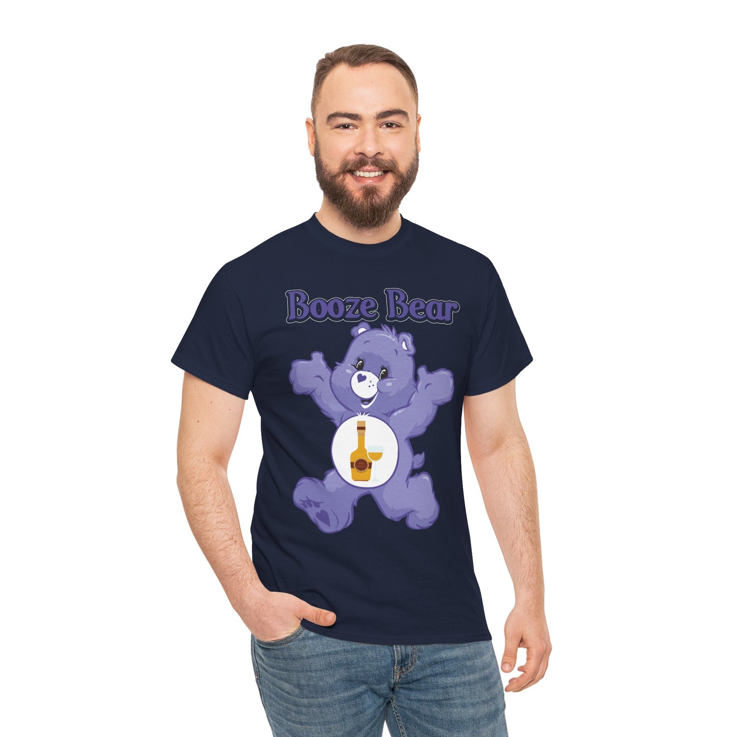 Booze Bear - Unisex Heavy Cotton Tee