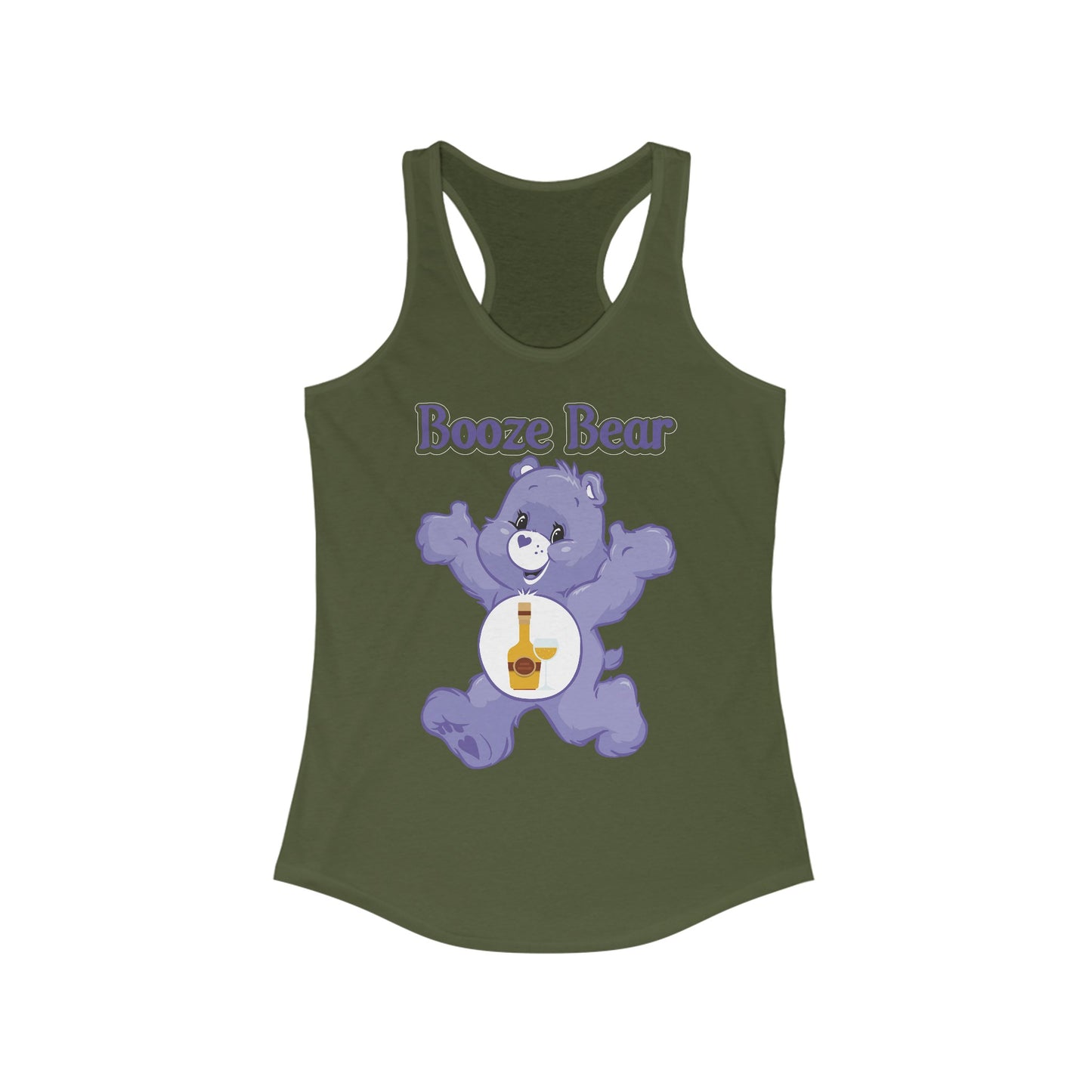 Booze Bear - Women's Ideal Racerback Tank